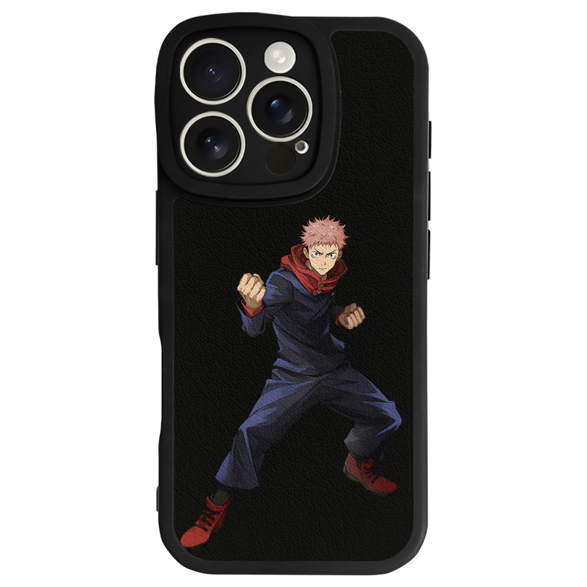（画像用） 呪術廻戦 Jujutsu Kaisen 【iPhone 16シリーズ対応】シリコンスマホケース（レザー調） 材質：シリコン